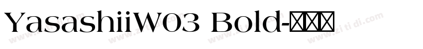 YasashiiW03 Bold字体转换